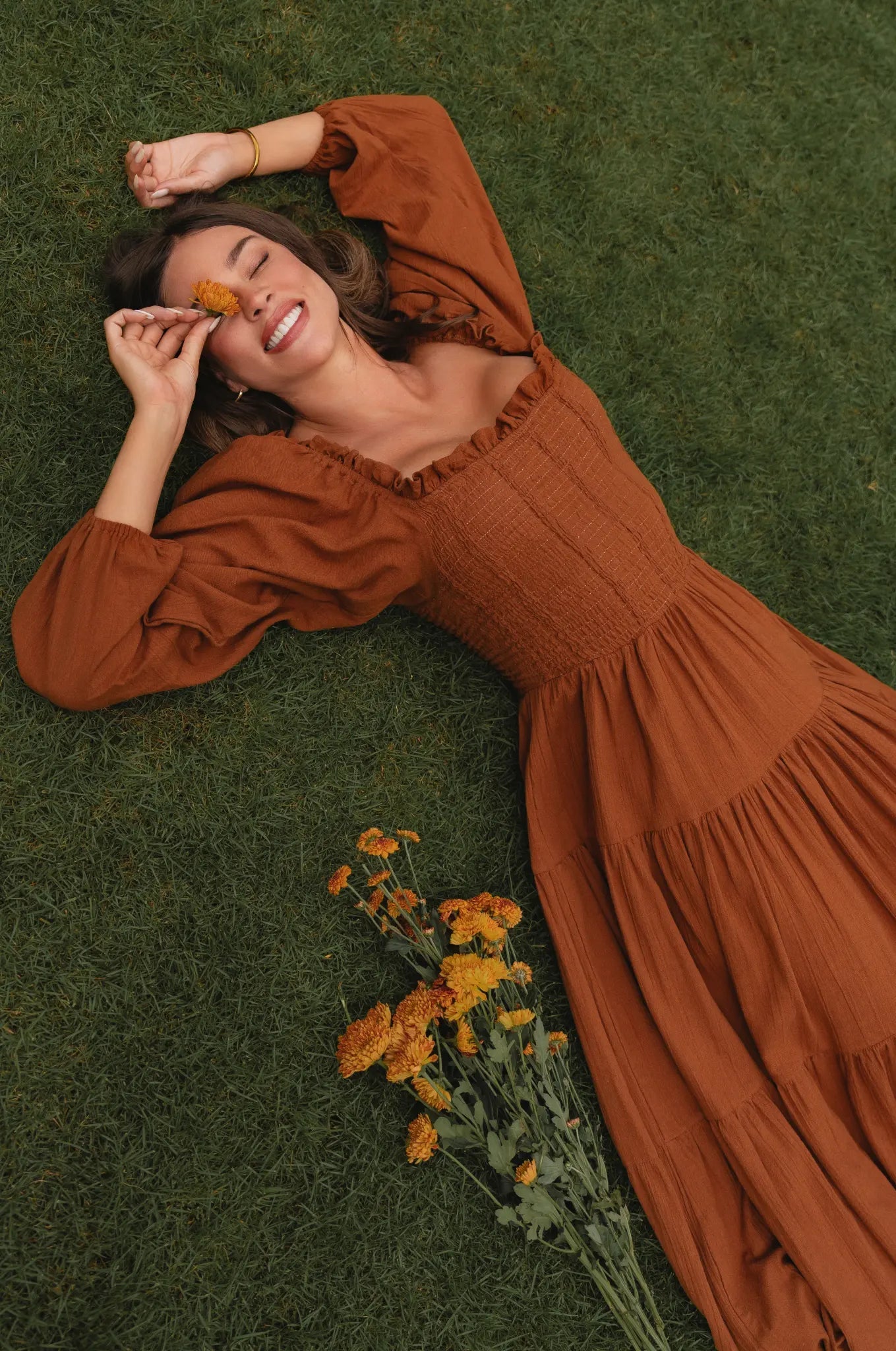 Evangeline Tiered Linen Midi Dress - JM Suppliers International