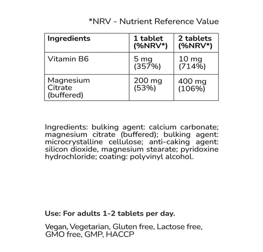 Magnesium & Vitamin B6 - JM Suppliers International