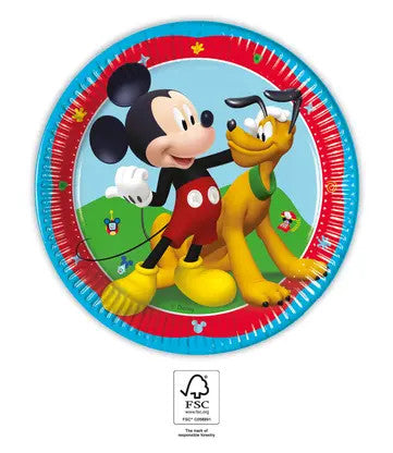 8pcs paper plates 20cm MICKEY ROCK THE HOUSE-0