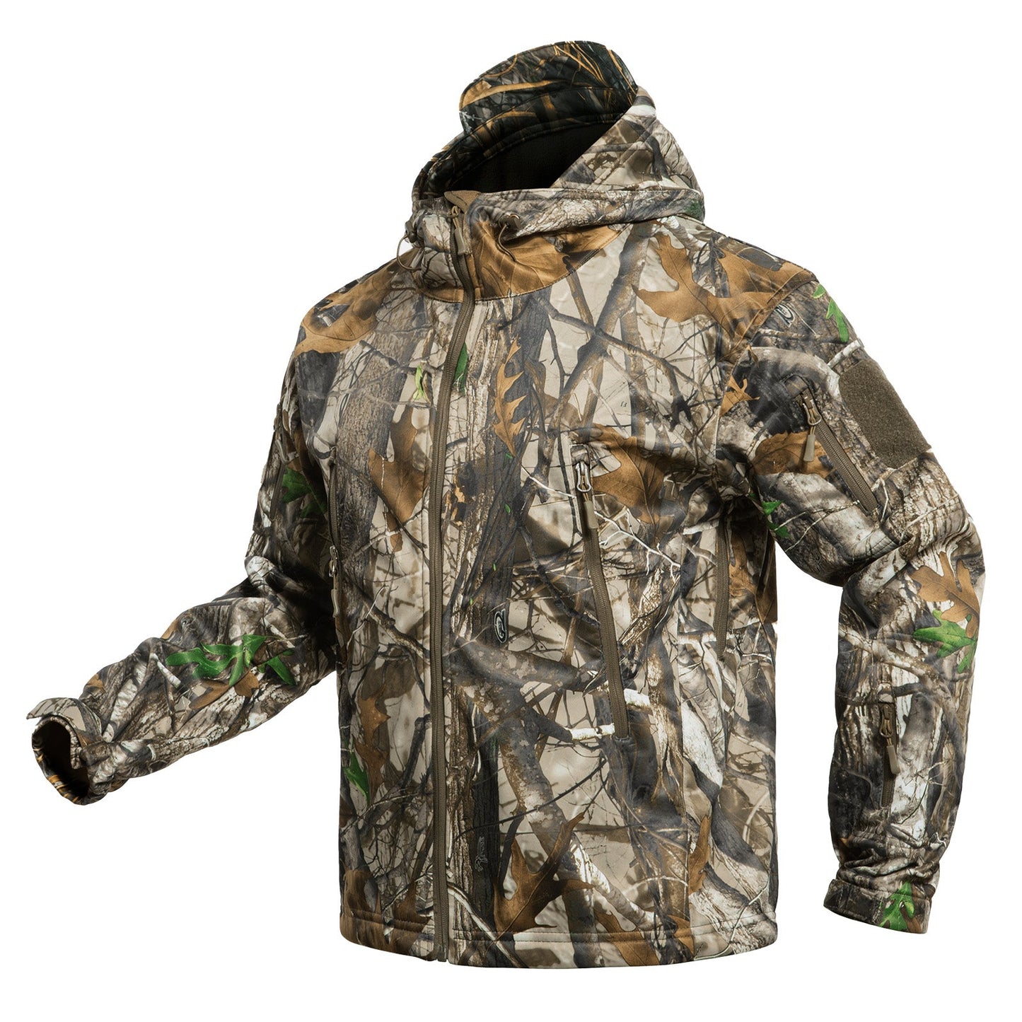 Hunting Jacket for Men Quiet Hunting Camouflage Clothing Hoodie Camo Coat-6