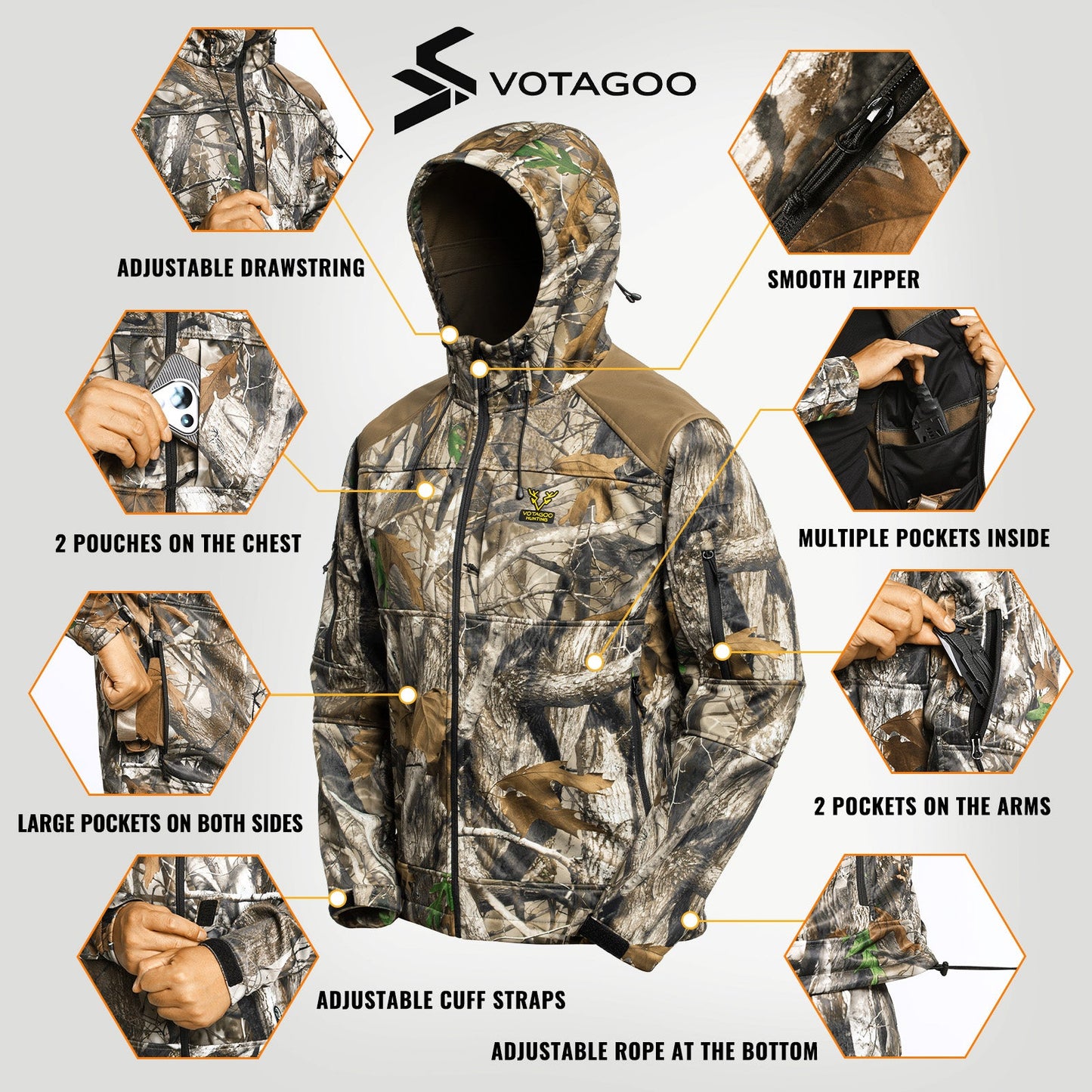 VOTAGOO® Quiet Hunting Jacket-1