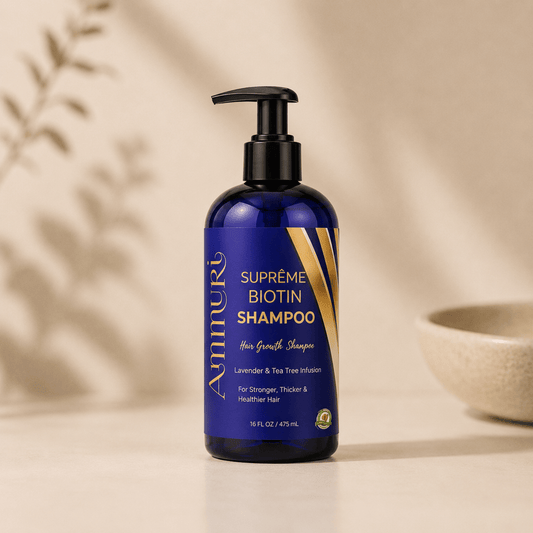 Biotin Shampoo for Hair Thinning & Thicker - Looking Hair (473ml) | Ammuri Beauty - JM Suppliers International