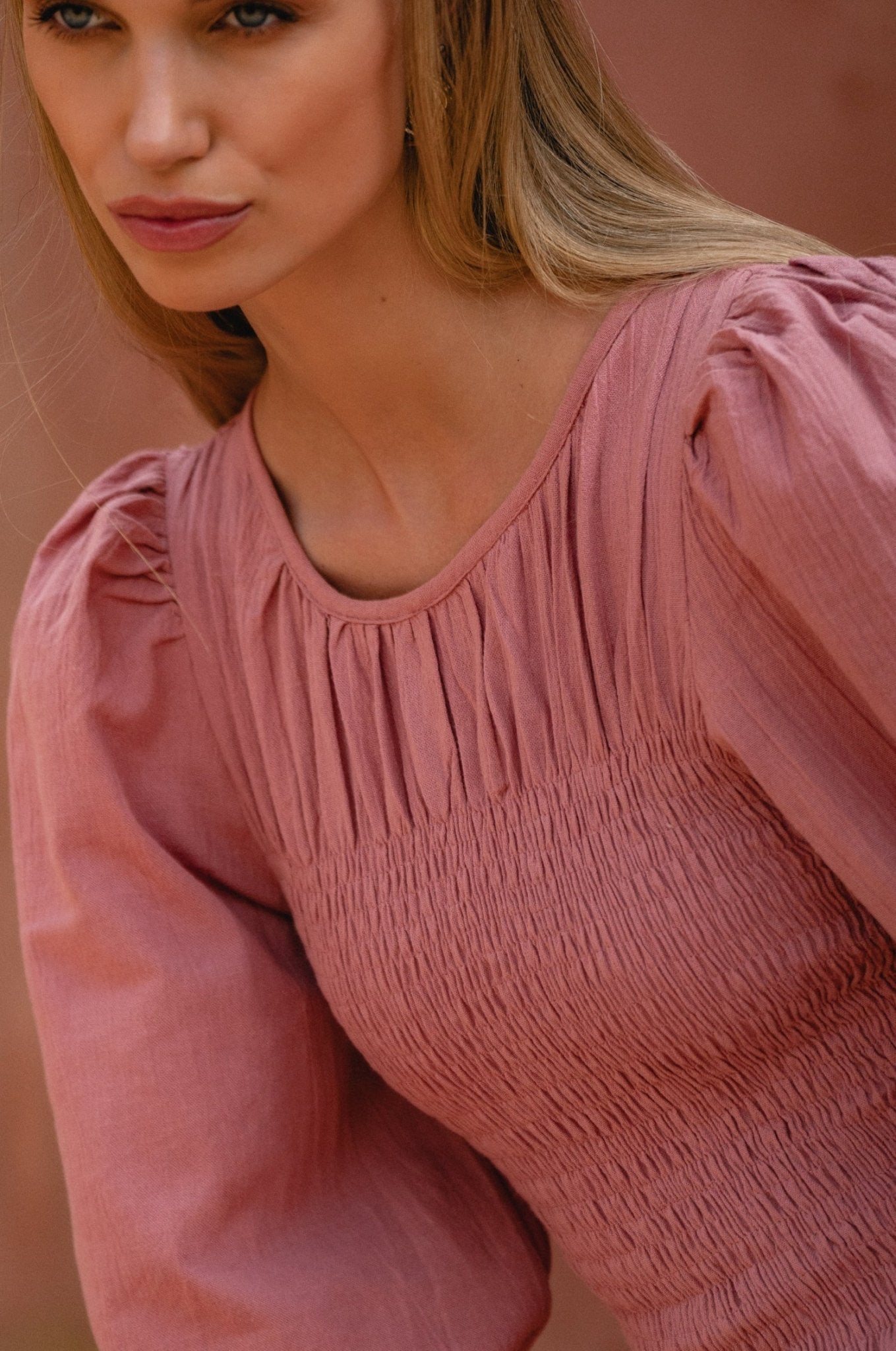 Jaffa Smocked Linen Top - JM Suppliers International