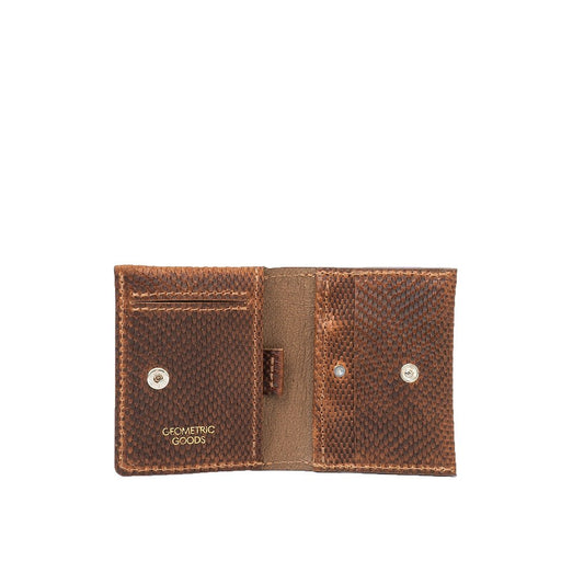 Leather Card Wallet for AirTag - Minimalist 5.0 (Snake Print) - JM Suppliers International