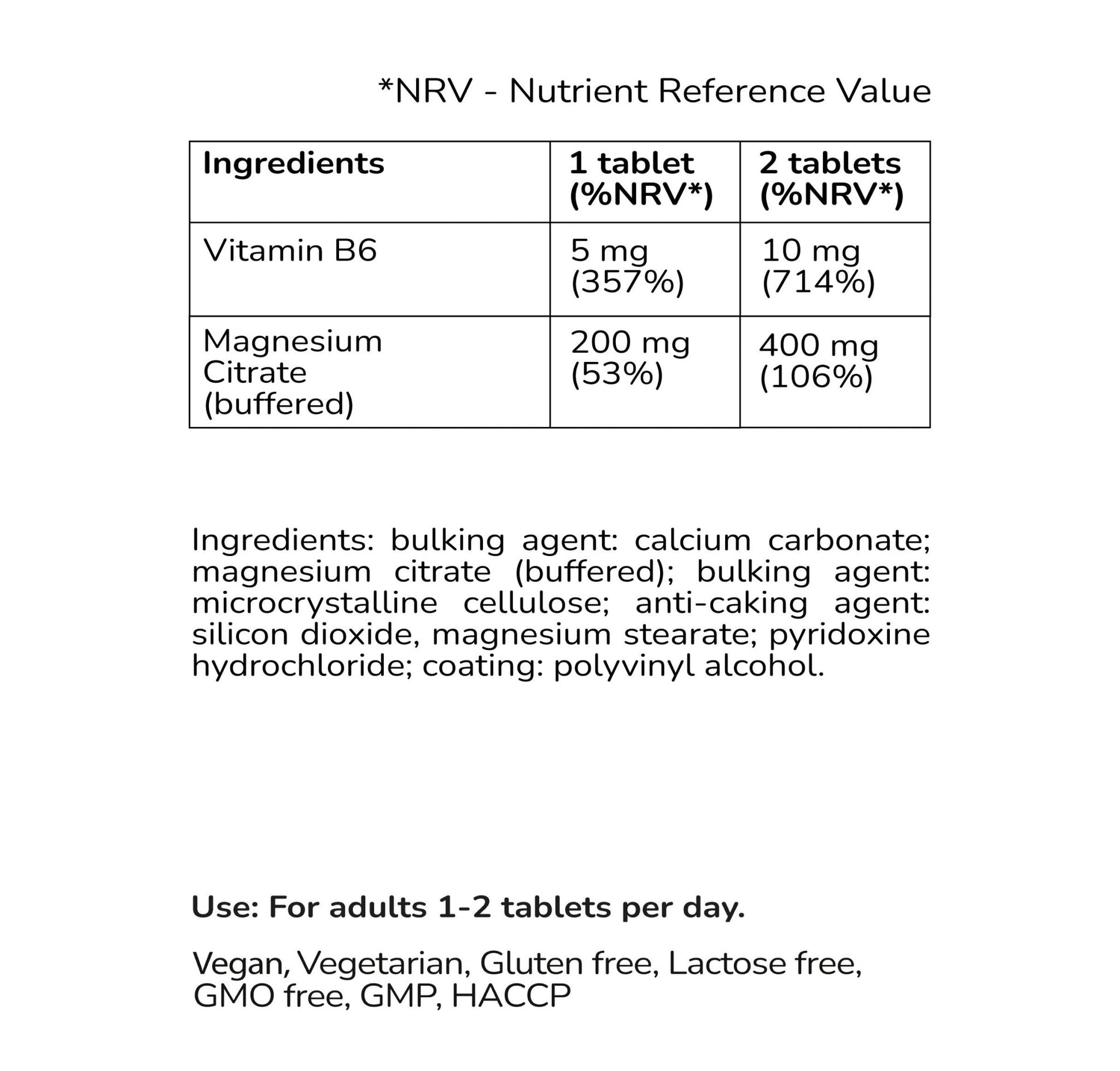 Magnesium & Vitamin B6 - JM Suppliers International
