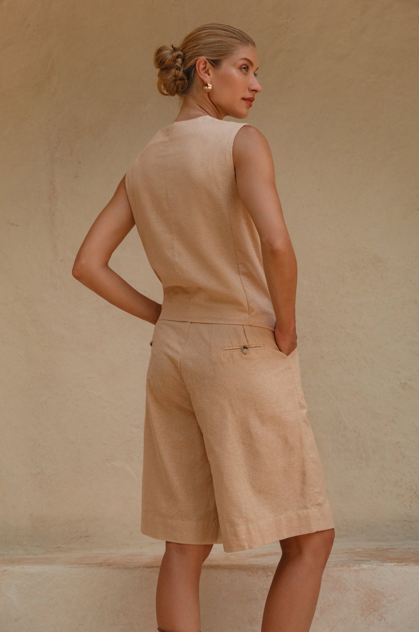 Paige Linen Vest - JM Suppliers International
