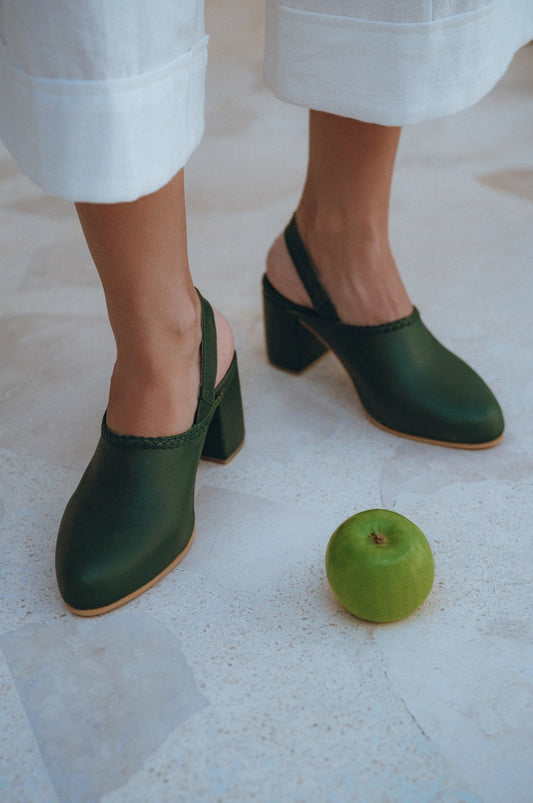Savage Leather Slingback Heels - JM Suppliers International