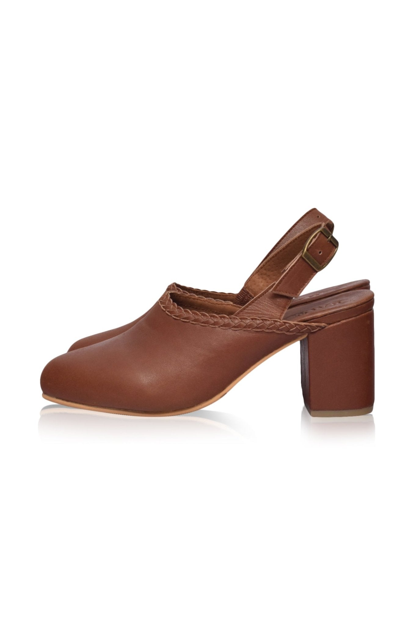 Savage Leather Slingback Heels - JM Suppliers International