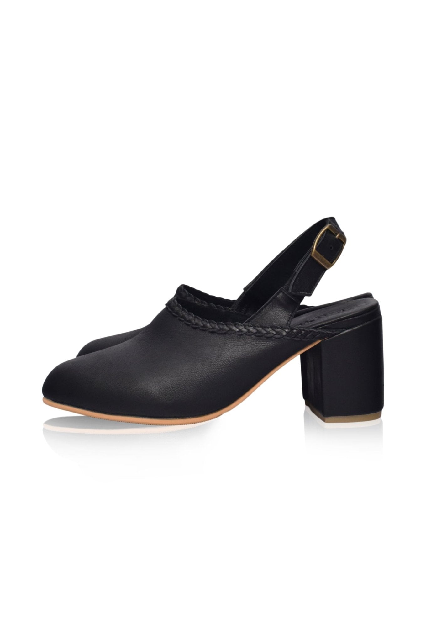 Savage Leather Slingback Heels - JM Suppliers International